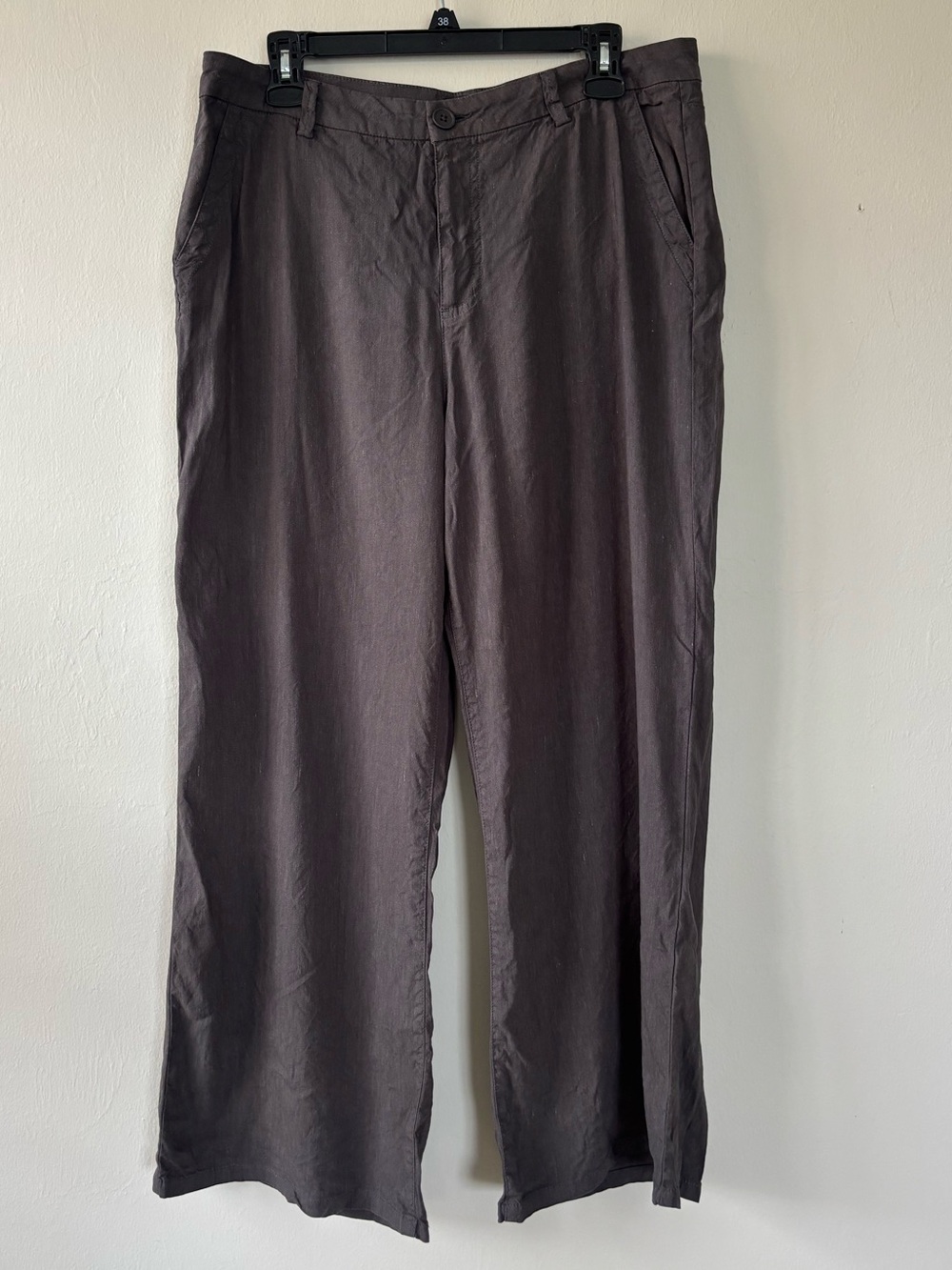 Kut from the Kloth Meg Trouser Wide Leg Pants Size 12 Gray Charcoal SB47801
